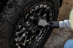 Detail Factory ProGrip Wheel Face Brush focusing on surface coverage during cleaning