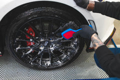 Detail Factory ProGrip Wheel Face Brush illustrating USA designed, patented quality