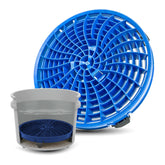 Detail Guardz Dirt Lock bucket filter in action trapping debris for cleaner wash water