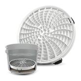 DETAIL GUARDZ Dirt Lock insert with bottom channels trapping debris for cleaner wash water.