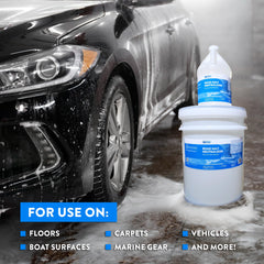 Detco Road Salt Neutralizer concentrate mix ready for large-scale cleaning applications.