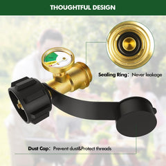 Detoypapa brass construction offers durability for outdoor grilling and camping
