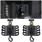 DETYI retractable strap front view showing secure F-150 mounting for cargo
