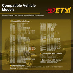 DETYI engine bay with full tune-up kit suitable for Ford V8 powertrains.