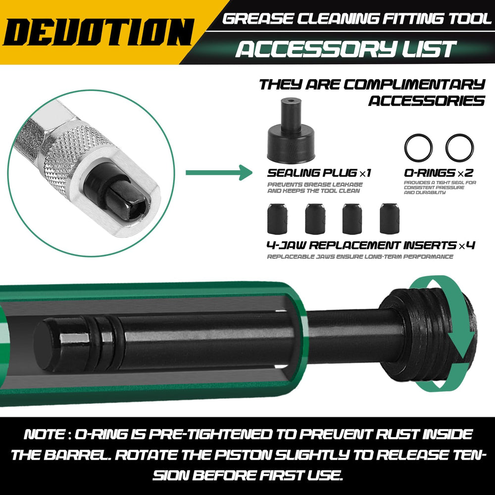 DEUOTION tool being tapped with a light hammer for controlled pressure