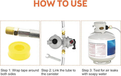 Deuovht 2-pack propane hoses for flexible RV gas connections