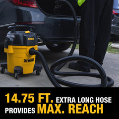 DEWALT stiff and soft brushes for versatile cleaning tasks.