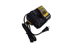 DEWALT DCB1104 four feet enable stable placement and hanging storage.