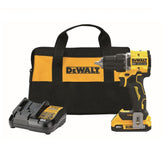 Dewalt DCD794D1 compact one-half-inch chuck facilitates drilling in tight spaces.