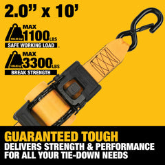DEWALT DXBC9002 coated black steel components resist corrosion for lasting performance.