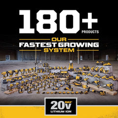 DEWALT grease gun 42-inch hose extended reach reduces bending and effort.