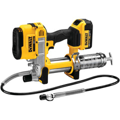 DEWALT variable speed trigger enables precise grease flow.