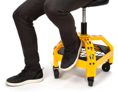 DEWALT 300-pound capacity supports heavy tools securely.