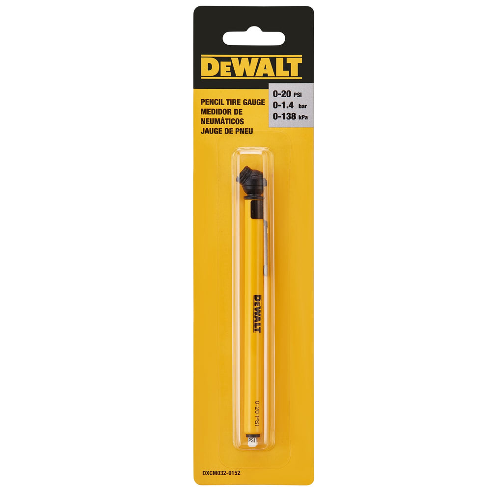 DEWALT gauge used with turf equipment for precise pressure checks