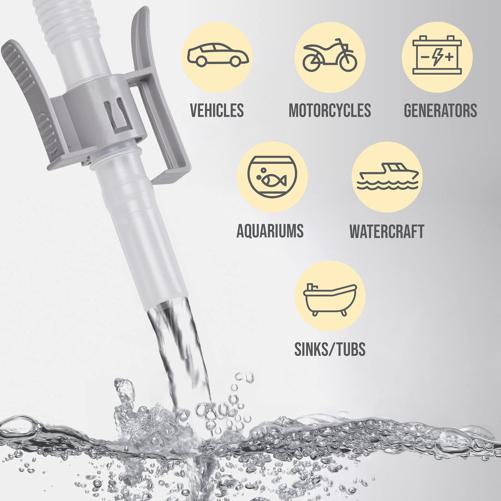 DEWAY pump outputs up to 2.6 GPM for fast liquid transfers