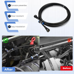 Dexepe installation assembly image, demonstrates direct fit replacement process.