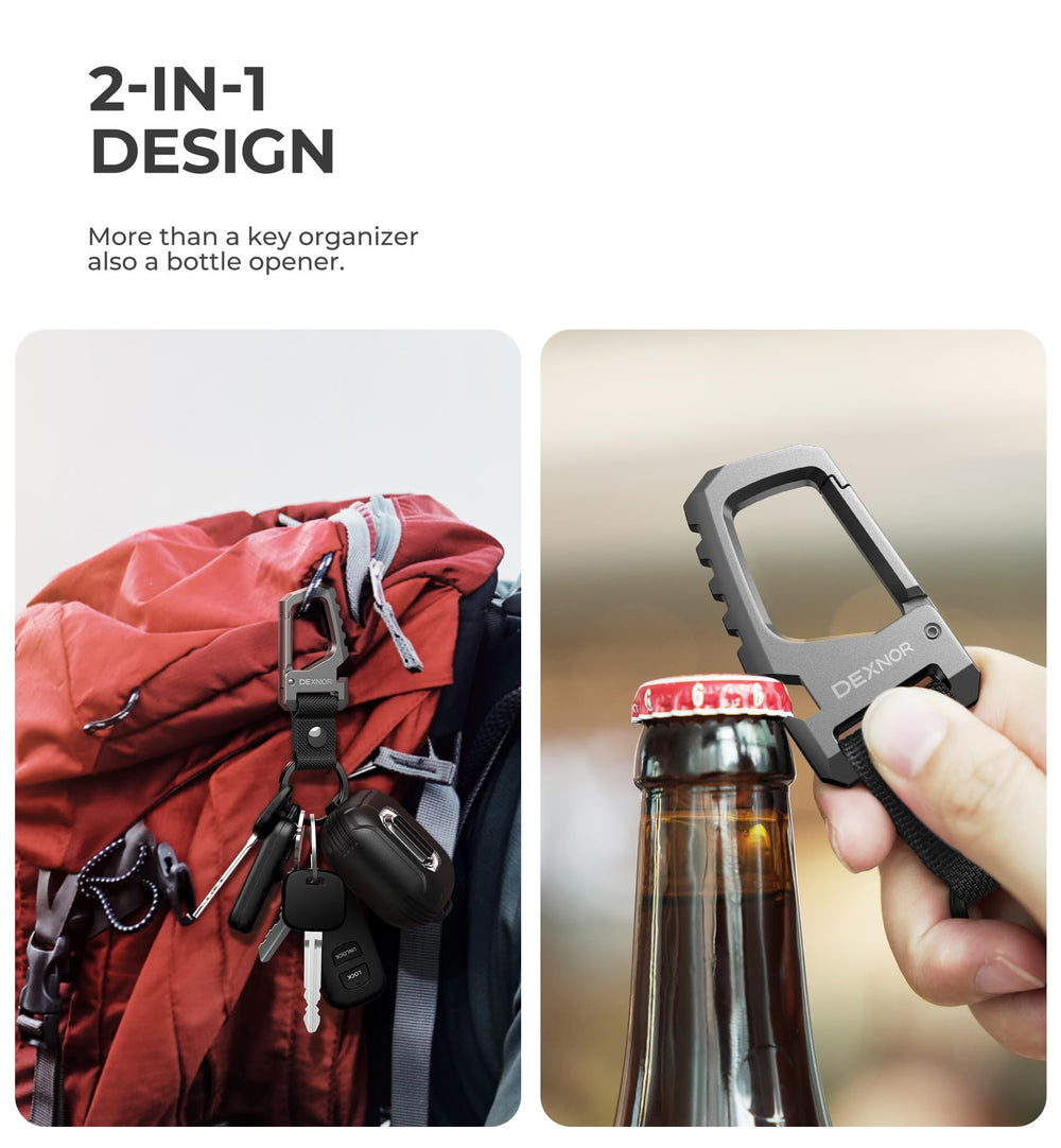 Dexnor edc keychain organization in compact form for streamlined everyday carry.