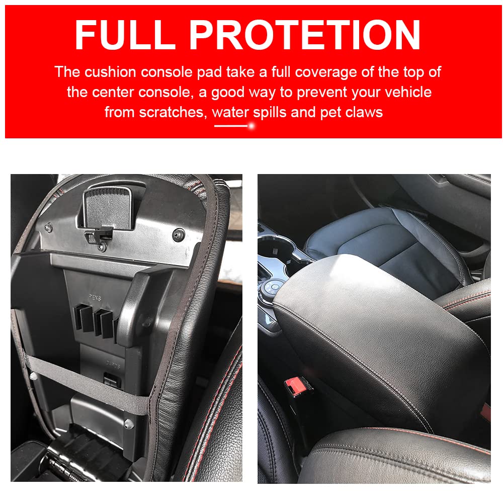 DEYTOP anti-scratch PU leather armrest cover with black stitching for durability