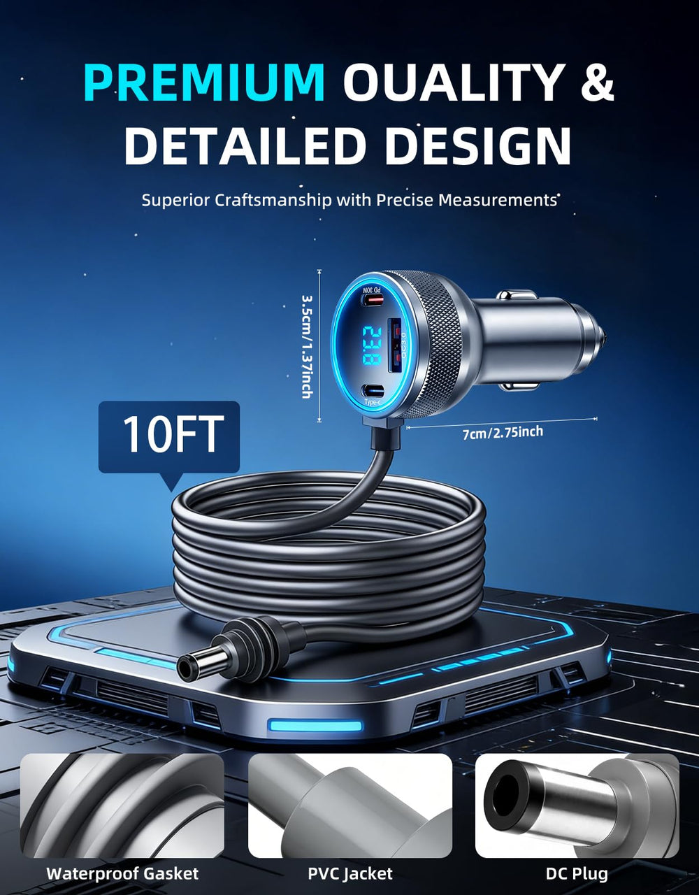 DFPEB Starlink Mini dual USB-A ports power phones and cameras