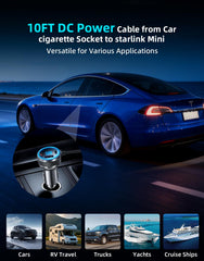 DFPEB Starlink Mini 10-foot cable offers flexible mounting options