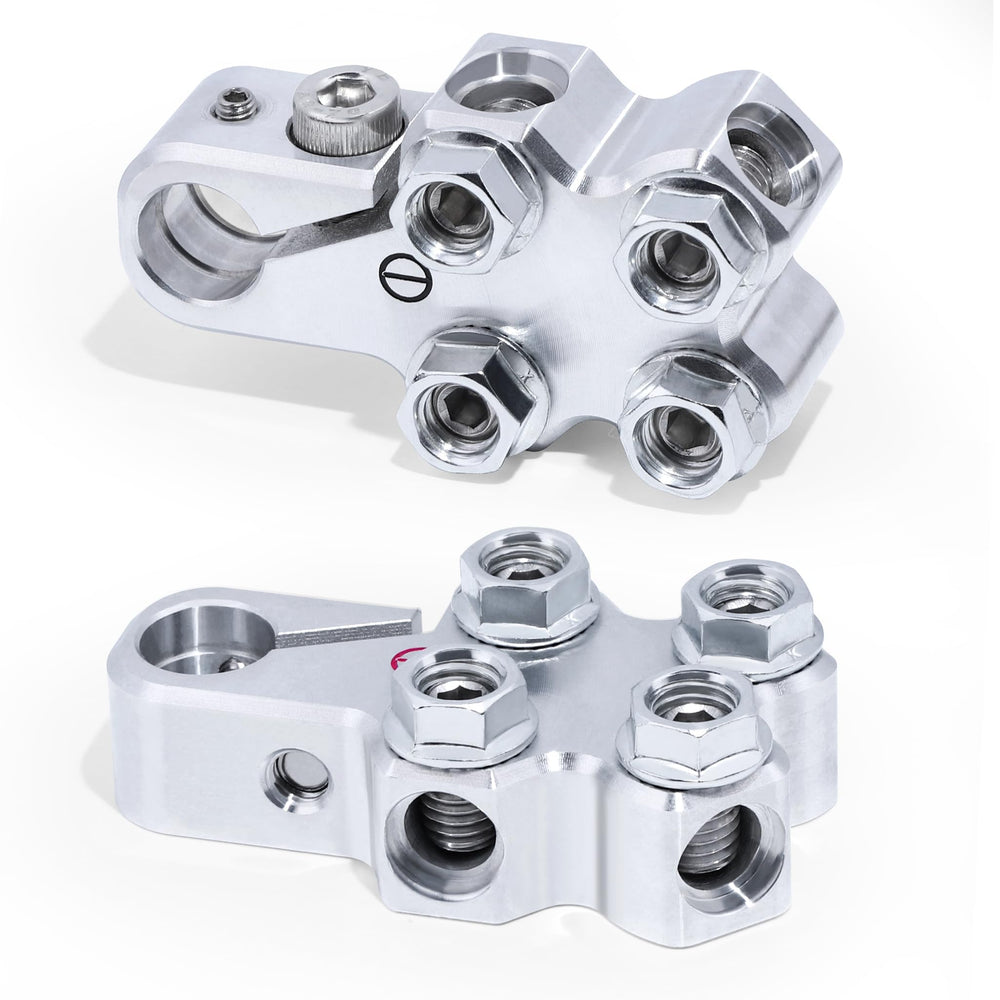 DGBEN 8-Way lead acid terminal connector front view shows secure multi-cable capability.