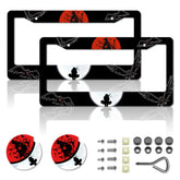 DGDRHZ anime license plate frame front view elevates the car style