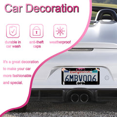 DGDRHZ Anime Moon Cat license frame in packaging with complete installation hardware