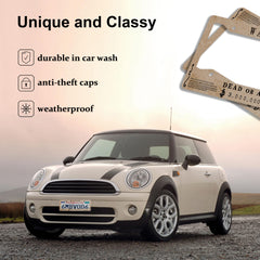 DGDRHZ US standard size 12.2 by 6 inches fits most vehicles securely