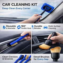 DGHEYQT 17 inch wheel brush extends into rims and hubs for thorough wheel cleaning.