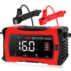 Dght 16-Amp battery charger front view for fast maintenance