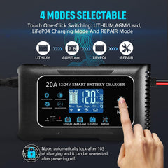 Dght Battery Charger connection cables demonstrate safe, reliable charging setup.