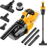 Dglyyxgs cordless vacuum showing DeWalt 20V compatibility for flexible power options.
