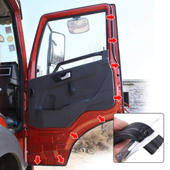 DGSL weather strip close-up shows reinforced construction and flexible bulb