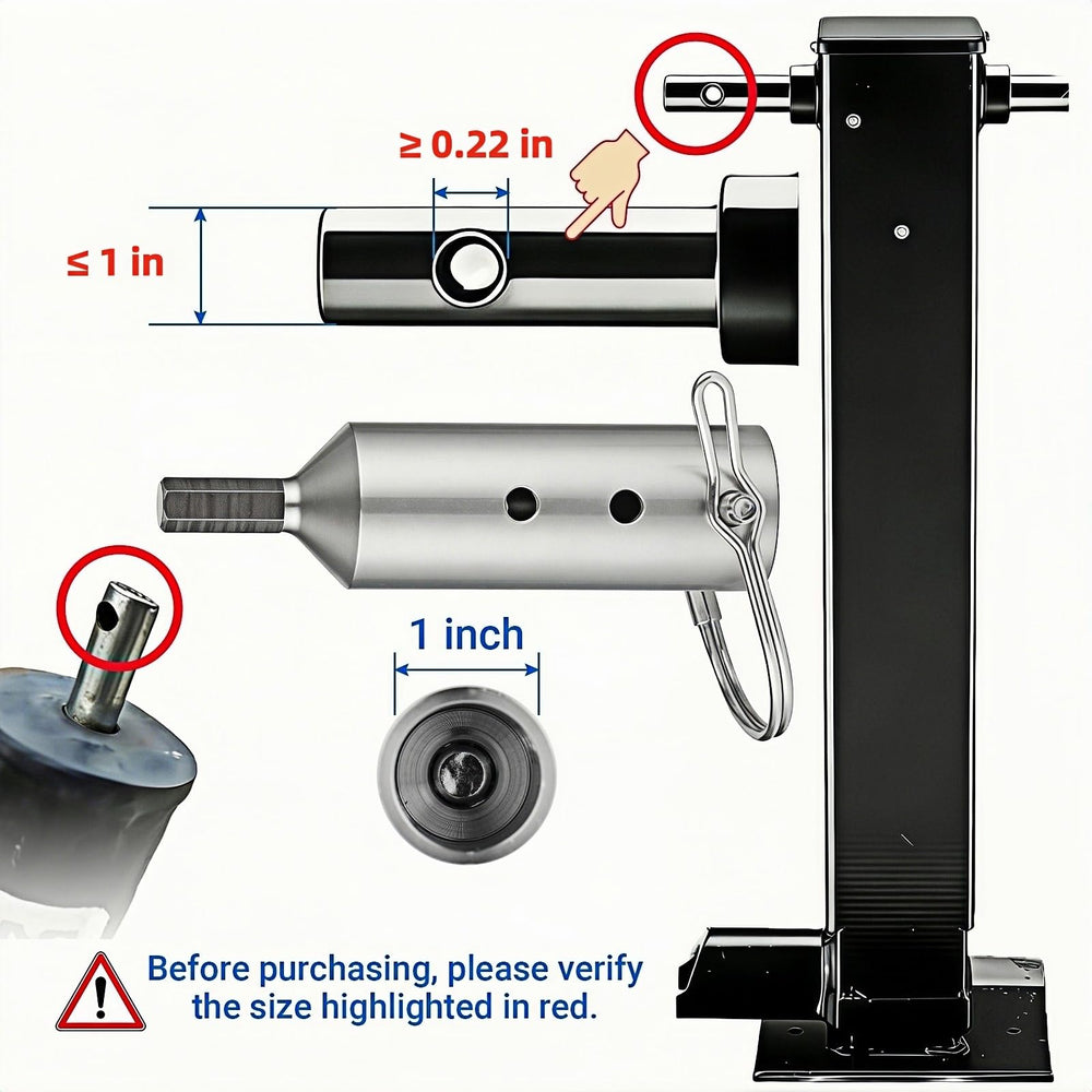 DGZMJJ included D-pin locks securely to prevent wobble