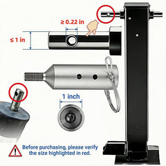 DGZMJJ included D-pin locks securely to prevent wobble