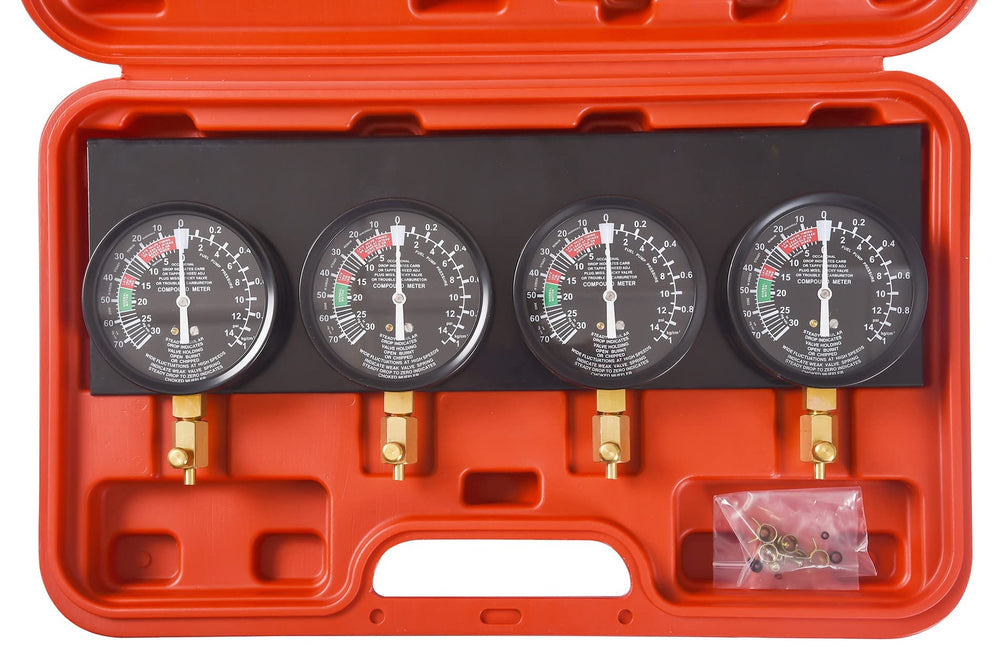 DHA vacuum hoses used for reliable testing connections during balance.