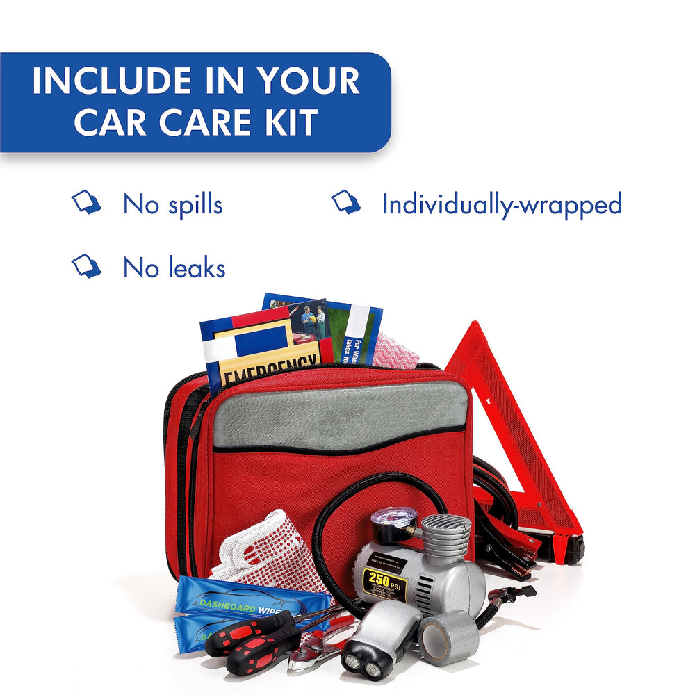 Diamond Wipes individually wrapped travel pack keeps wipes fresh and handy.