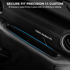 DIAMOOKY ABS tray liner prevents items from sliding in the console