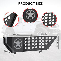 DIAMOOKY front door storage boxes organize daily essentials inside Jeep.