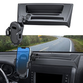 DIAMOOKY jeep-wrangler mount with storage tray offers easy access while driving.