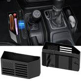 DIAMOOKY magnetic center console organizer for Jeep Wrangler keeps essentials within reach