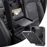 DIAMOOKY metal center console organizer installed in Jeep Wrangler JL for secure storage