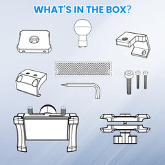 diamooky packaging includes all components for Jeep dashboard installation