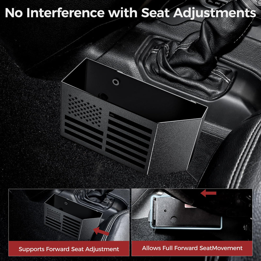 DIAMOOKY screw-install center console organizer delivers durable metal construction