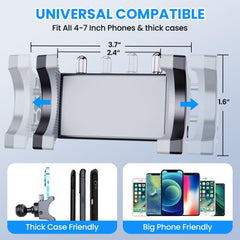 diamooky wide compatibility fits most smartphones in slim dash profile