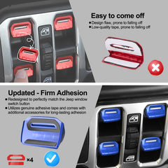 DIAMOOKY blue switch cover for Gladiator shows precise fit and protection.