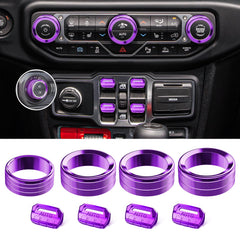 DIAMOOKY Easy-installation purple accessory for Wrangler and Gladiator interiors.