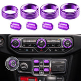 DIAMOOKY Wrangler window switch cover in purple adds protection and style.