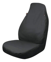 Dickies Trader seat cover front view showing durable fabric and water-resistant protection