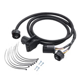 DICMIC 7-pin trailer wiring extension shown at the vehicle side for extended lighting connections.